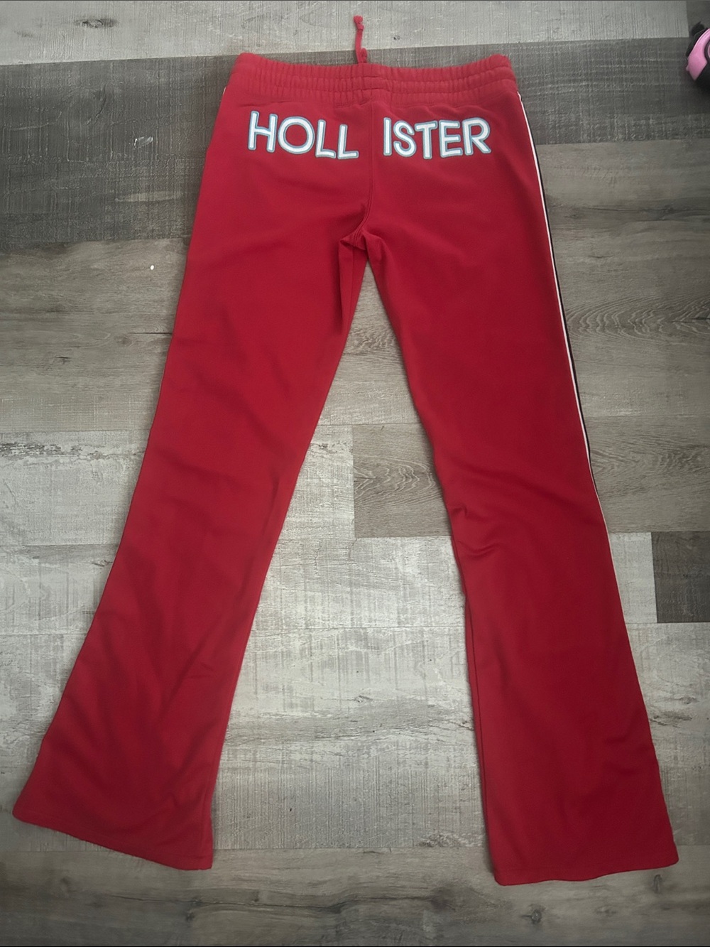 Hollister Red Girls' Joggers with Back Logo size small